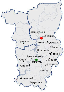 Карта Пермского края